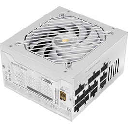 Mars Gaming MPB1000SIM Fuente de Alimentación 1000W 80 Plus Gold Modular Blanca ATX 3.1 PCIe 5.1 Con Ventilador Silencioso 140mm